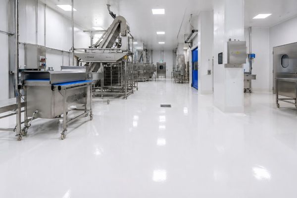Suelo epoxi higiénico en industria alimentaria