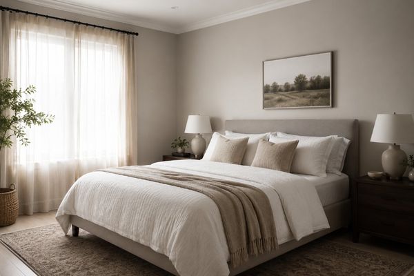 Habitación recién pintada en una vivienda